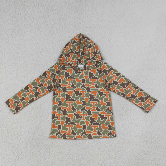 BT1856 Hunting Camo Hoodie Long Sleeve Boys Top
