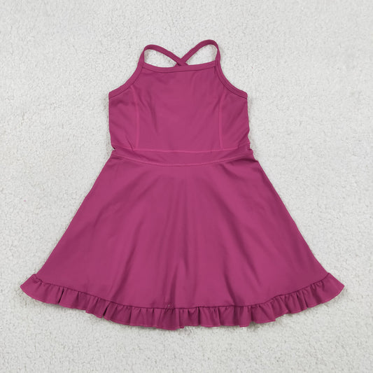 S0778 purple girls tennis clothes