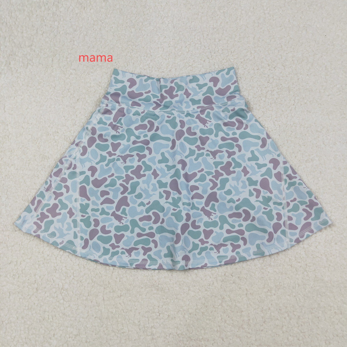 mama and me yoga camo skort skirts RTS sibling clothes