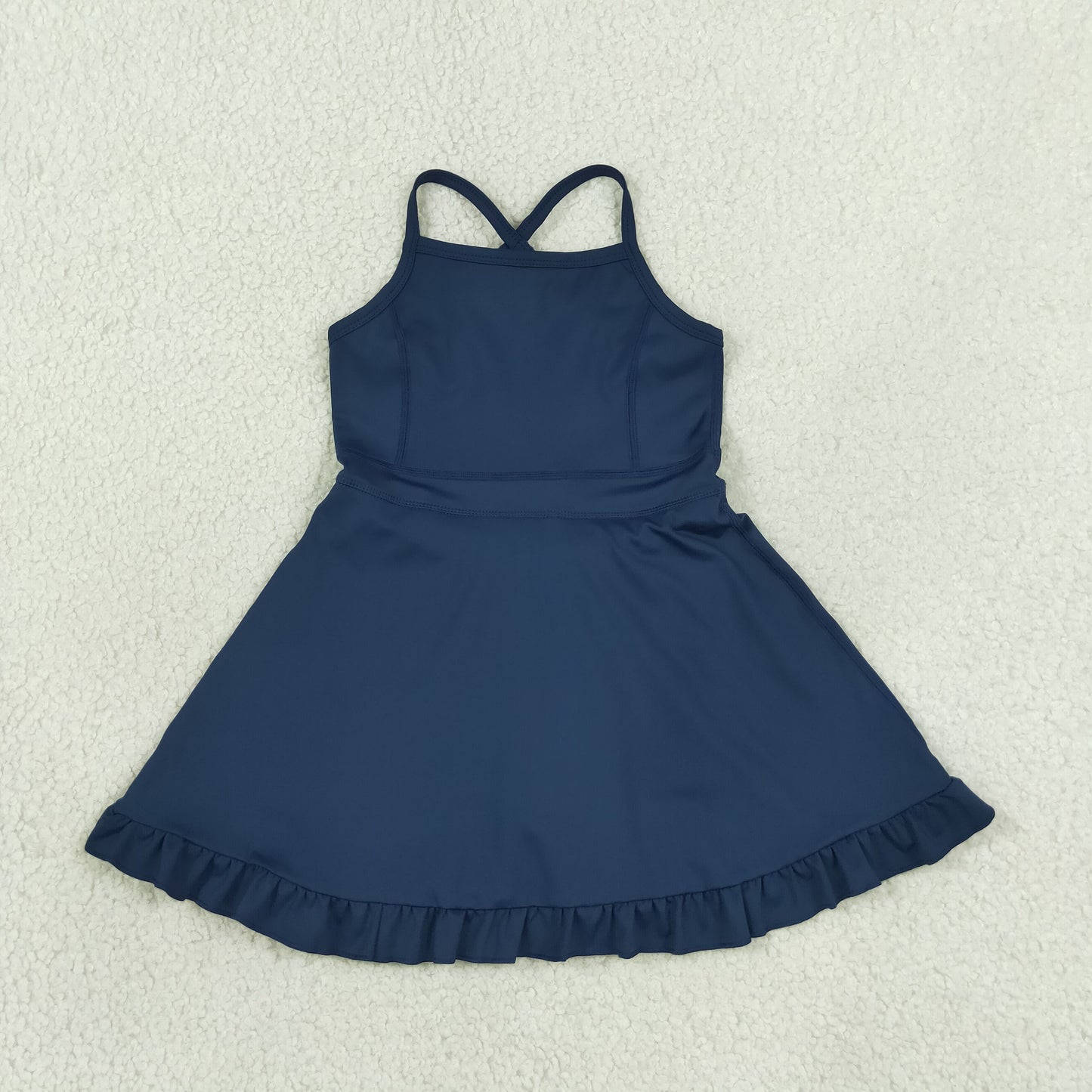 S0779 navy blue girls tennis clothes