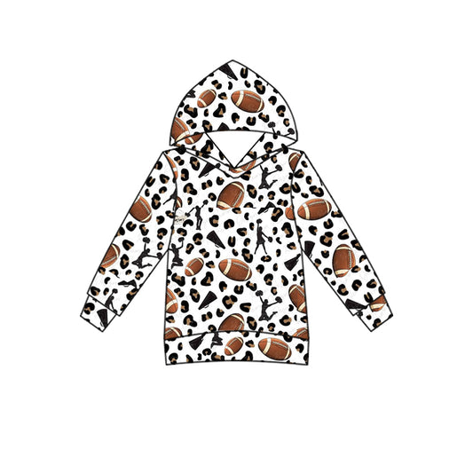 custom S 8.12 Football white leopard hoodie adult top