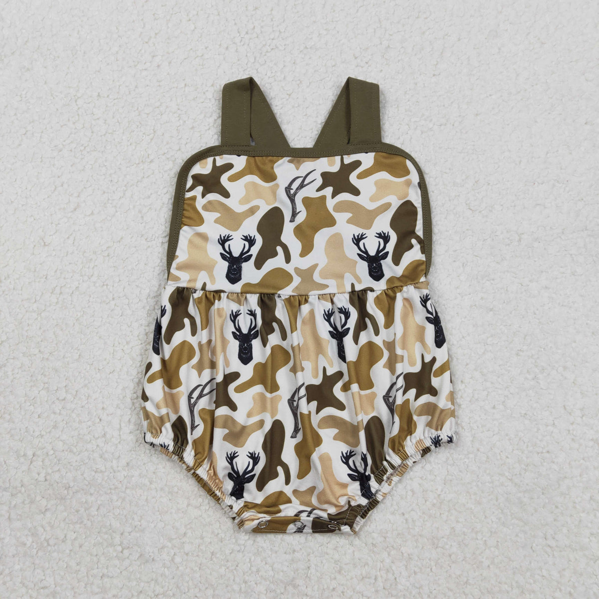 SR3924 Hunting Camo Deer Boys Romper