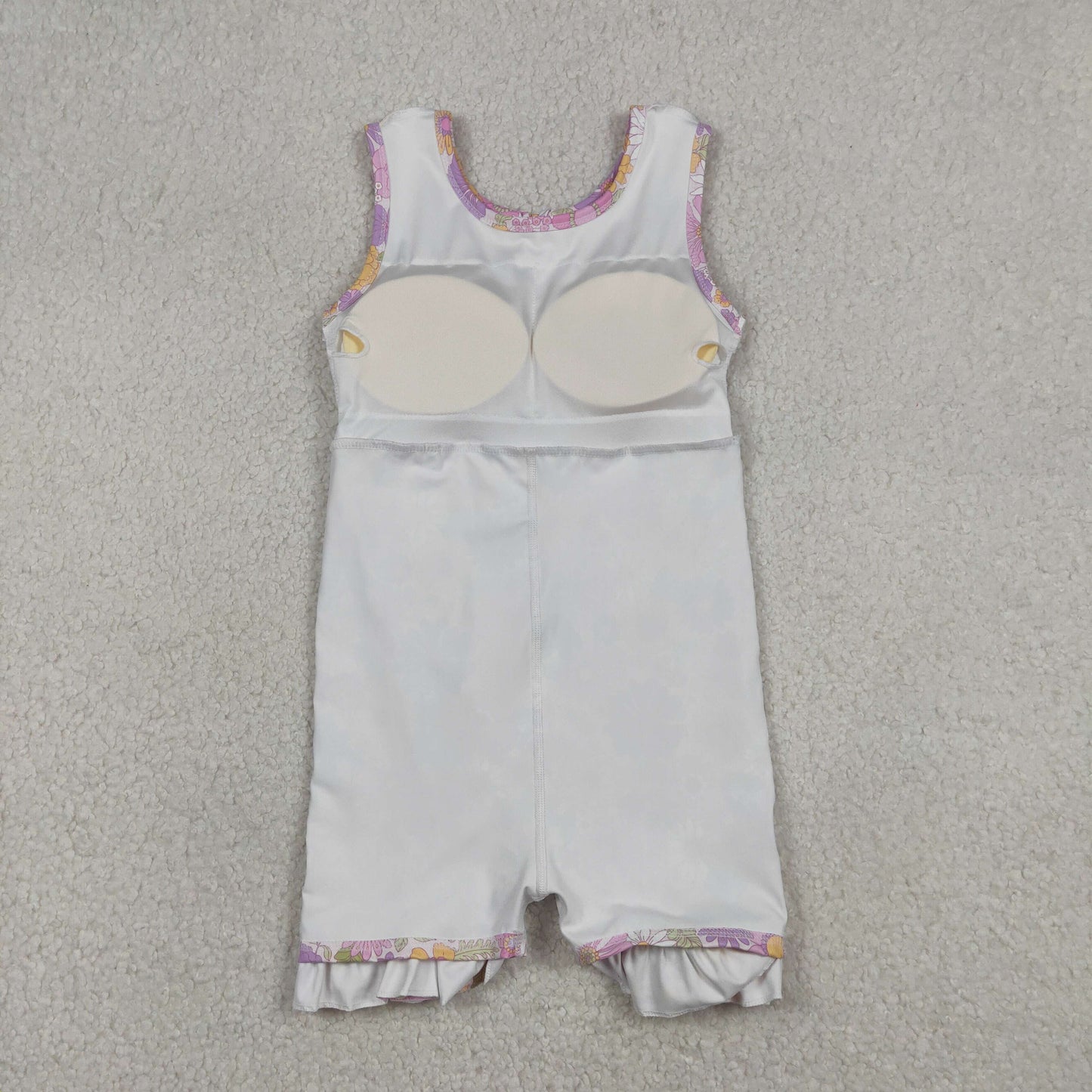 GSD3095 Yoga Pink Flowers Sleeveless Skorts Girls Dress