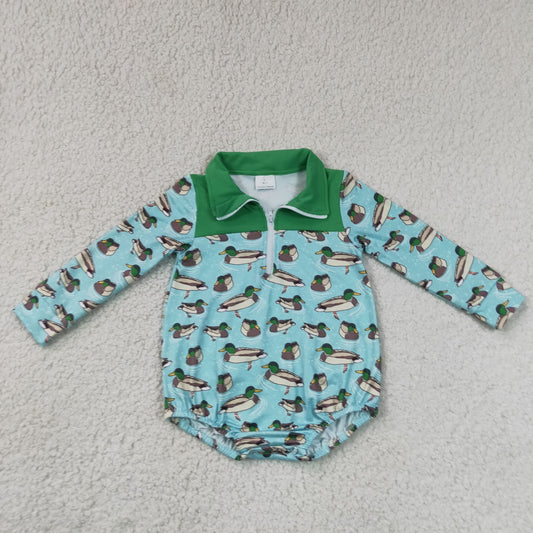 LR3055 Hunting Style Long Sleeve Boys Romper