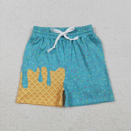 SS0623 green sprinkles boys shorts