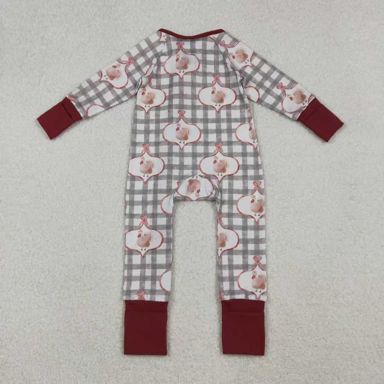 Thanksgiving turkey romper/set RTS Sibling Clothes