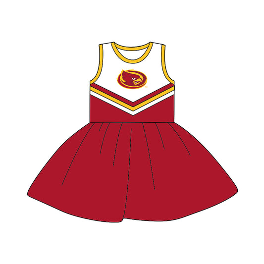 custom Team dress 16 red sleeveless girls dress