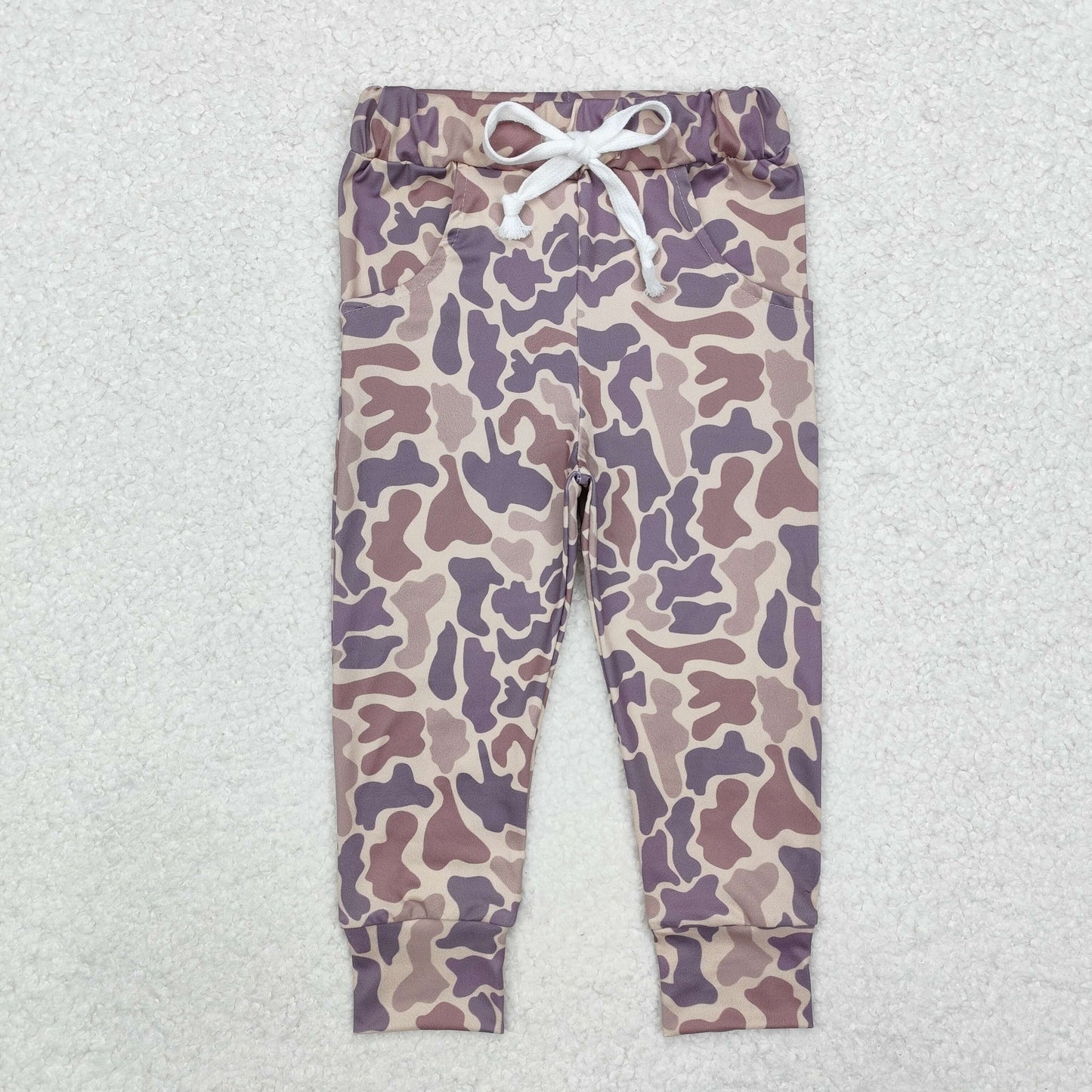 P0683 brown camo boys pants