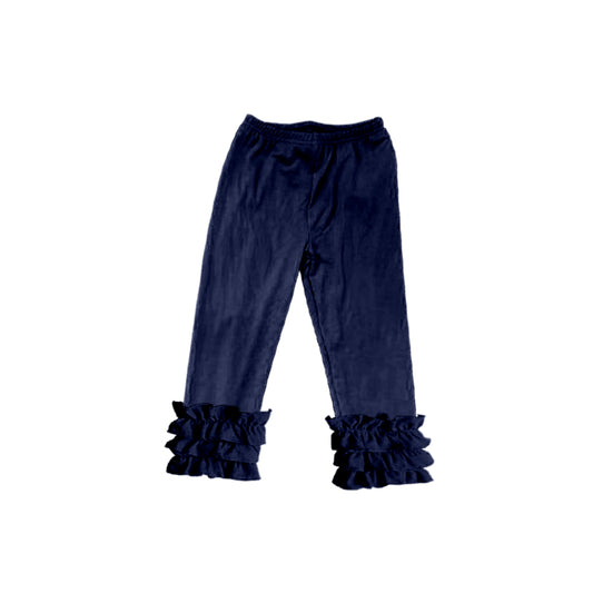 Custom Navy ruffles girls pants
