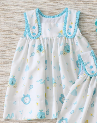 custom blue princess pumpkin car sleeveless girls dress