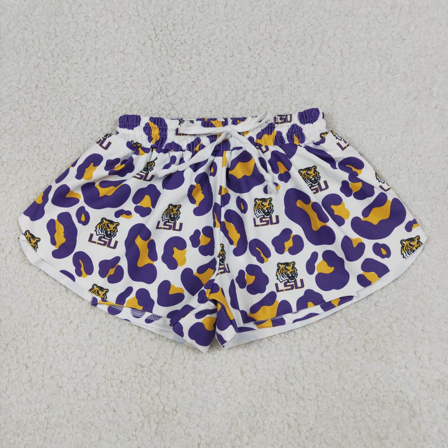SS0821 Yoga Football Item Camo Girls Shorts