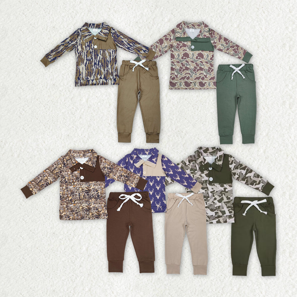 Hunting Camo New Style Boys Set RTS Sibling Clothes