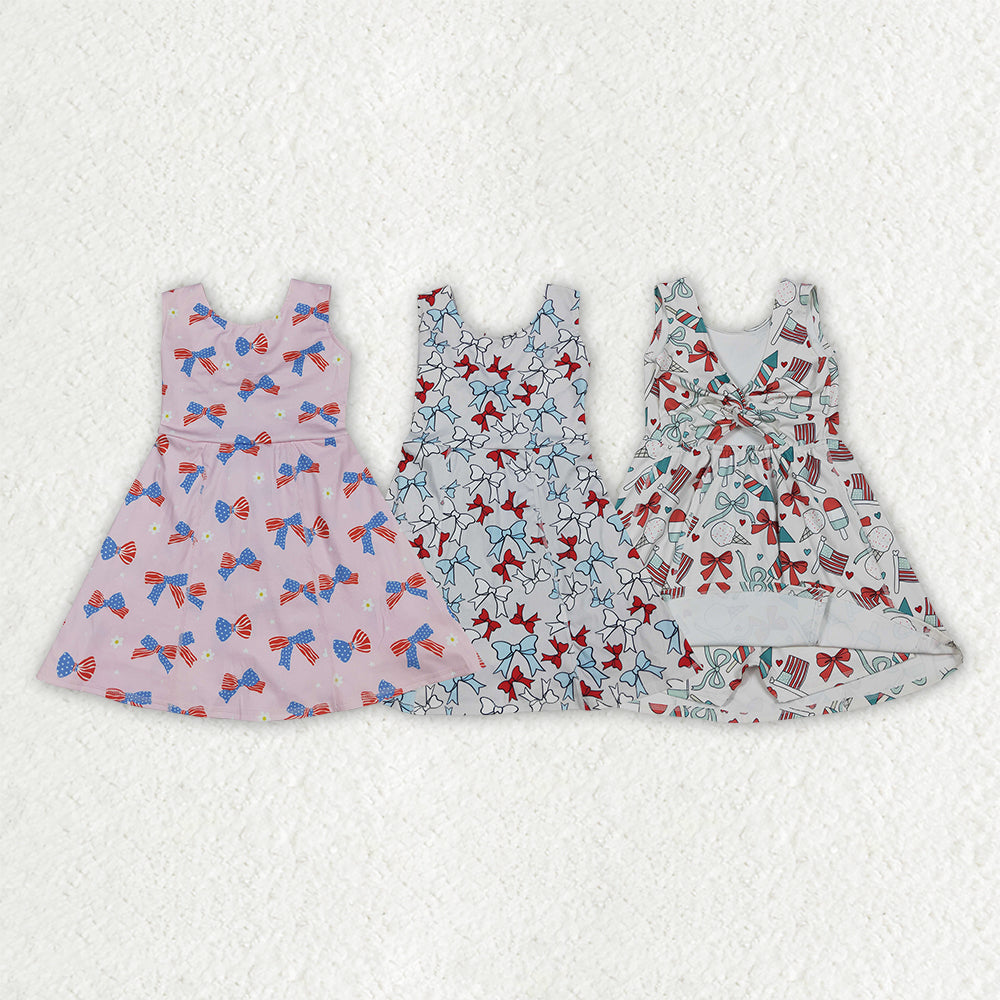 Yoga July 4th Bows Skorts Girls Dress RTS Sibling Clothes