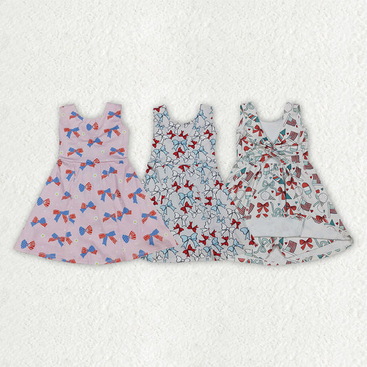 Yoga July 4th Bows Skorts Girls Dress RTS Sibling Clothes