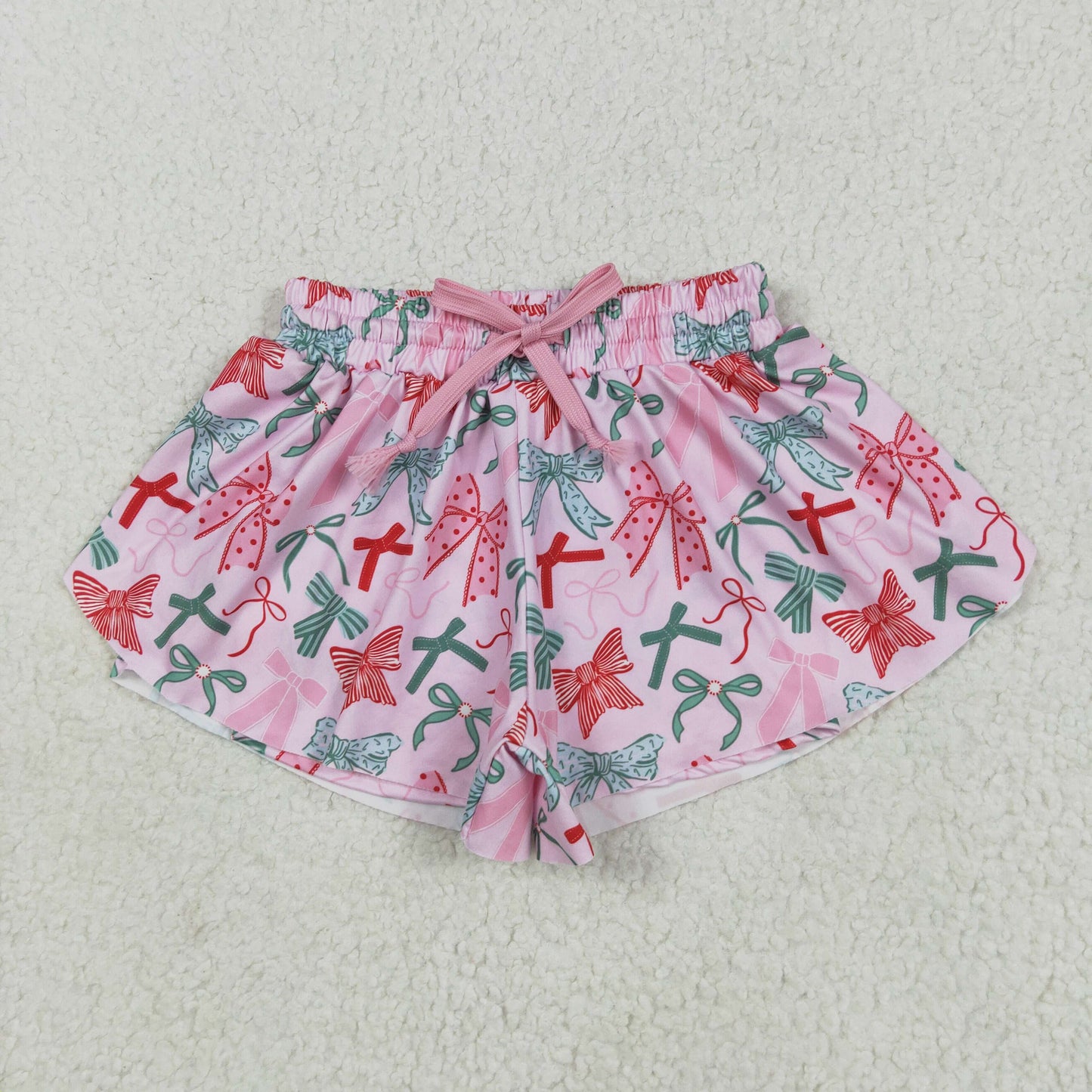 yoga SS0578 colorful bows coquette bow pink girls shorts