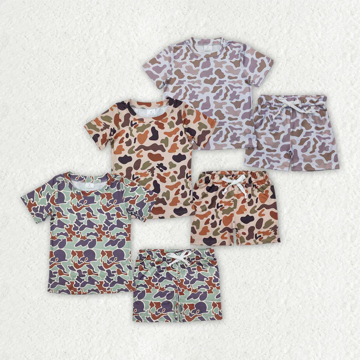 camo boys Summer set Sibling Clothes RTS