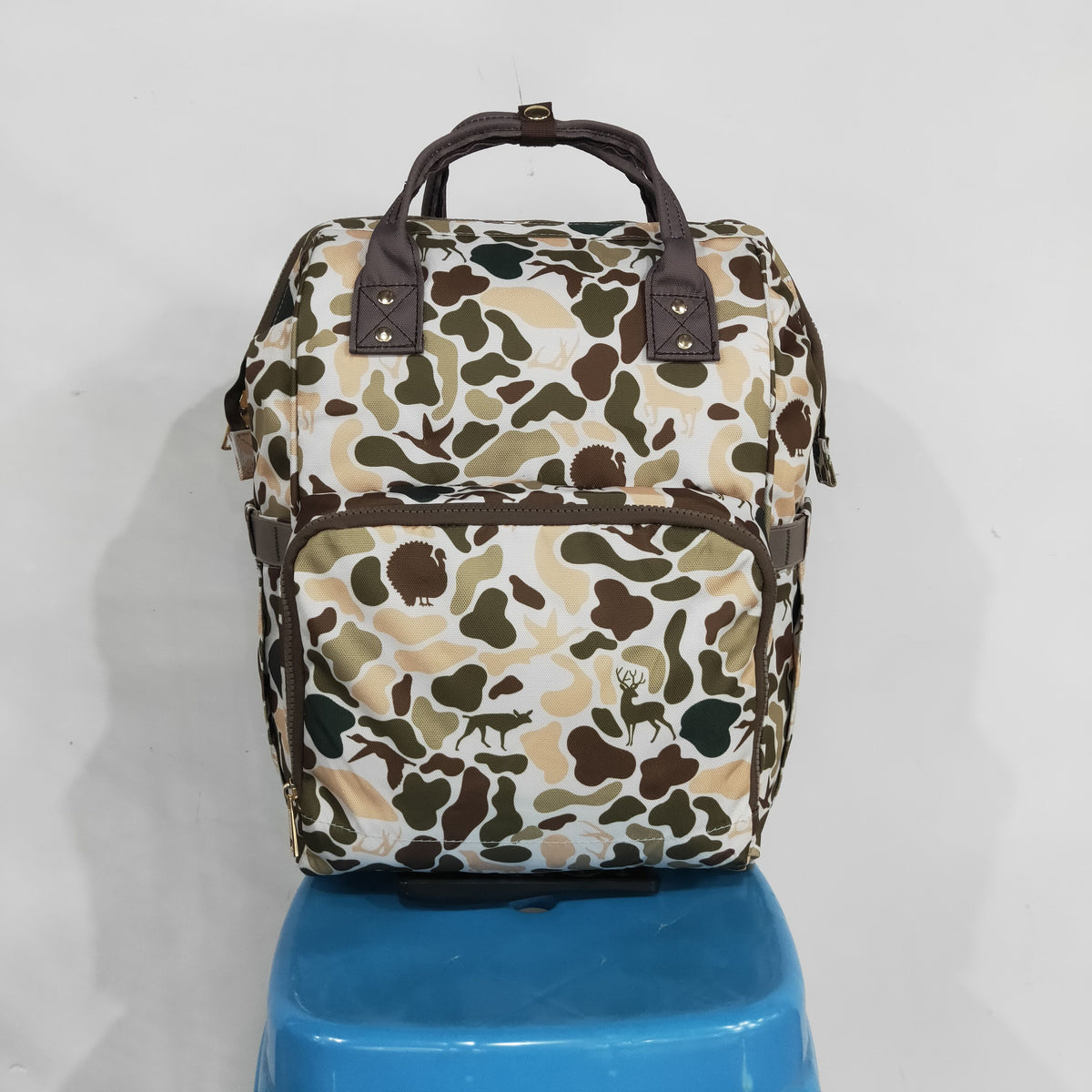 BA0407 Camo Diaper Bag