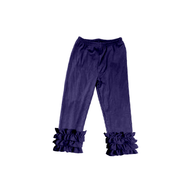 Custom Purple ruffles girls pants