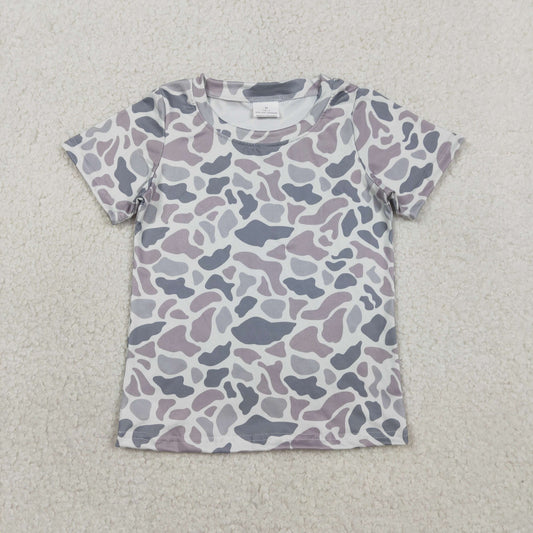 BT1712 Hunting Camo Short Sleeve Boys Top