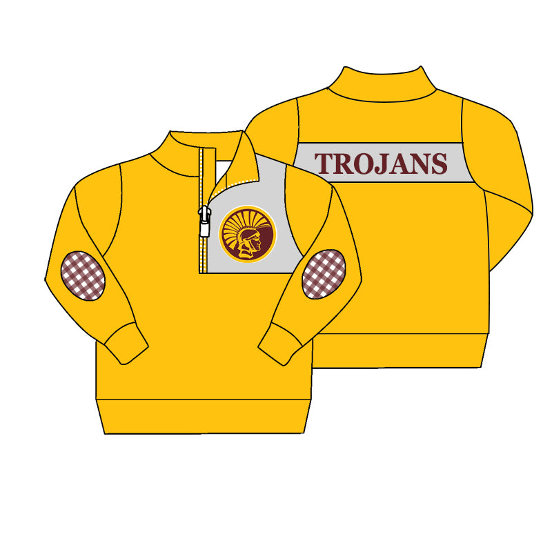 8.2 Custom Team 05 yellow long sleeve kids top