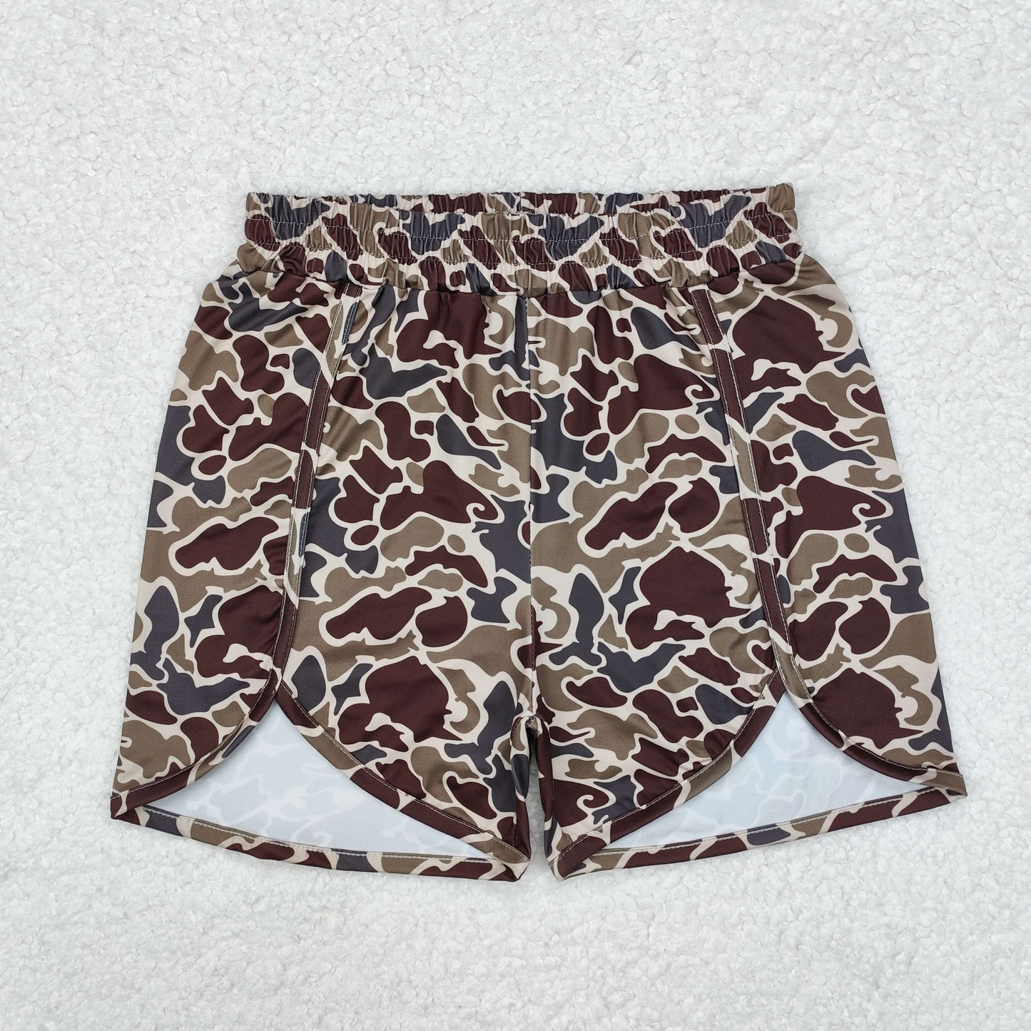 SS0367 camo adult women shorts