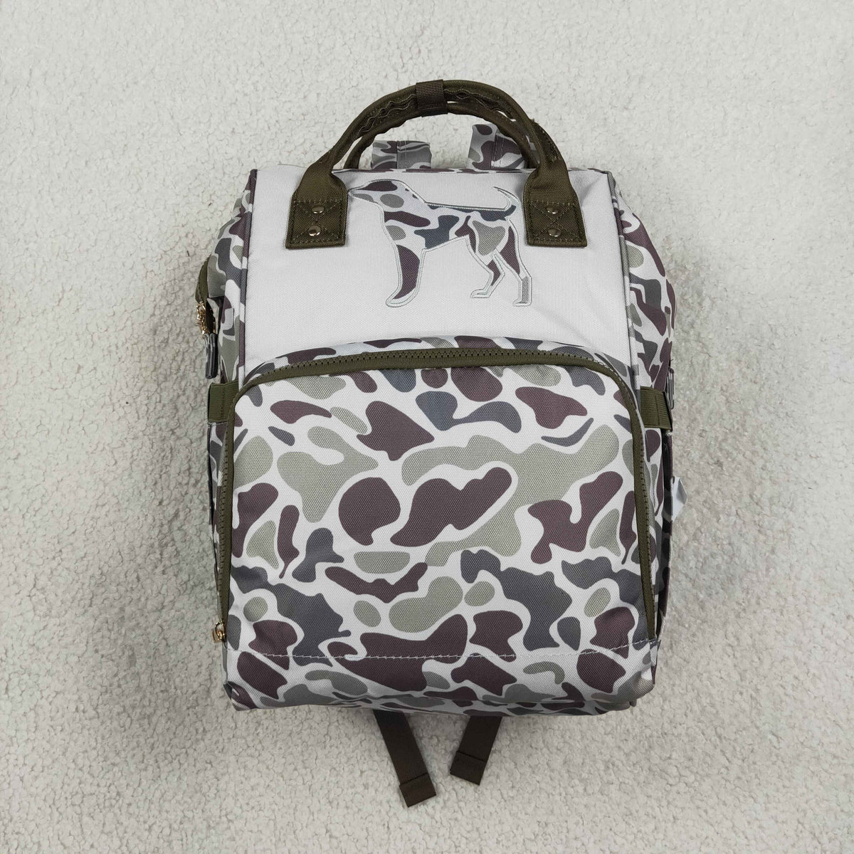 BA0403 Camo Dog Diaper Bag
