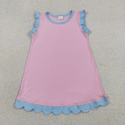 GSD4044 Light Pink Sleeveless Girls Dress