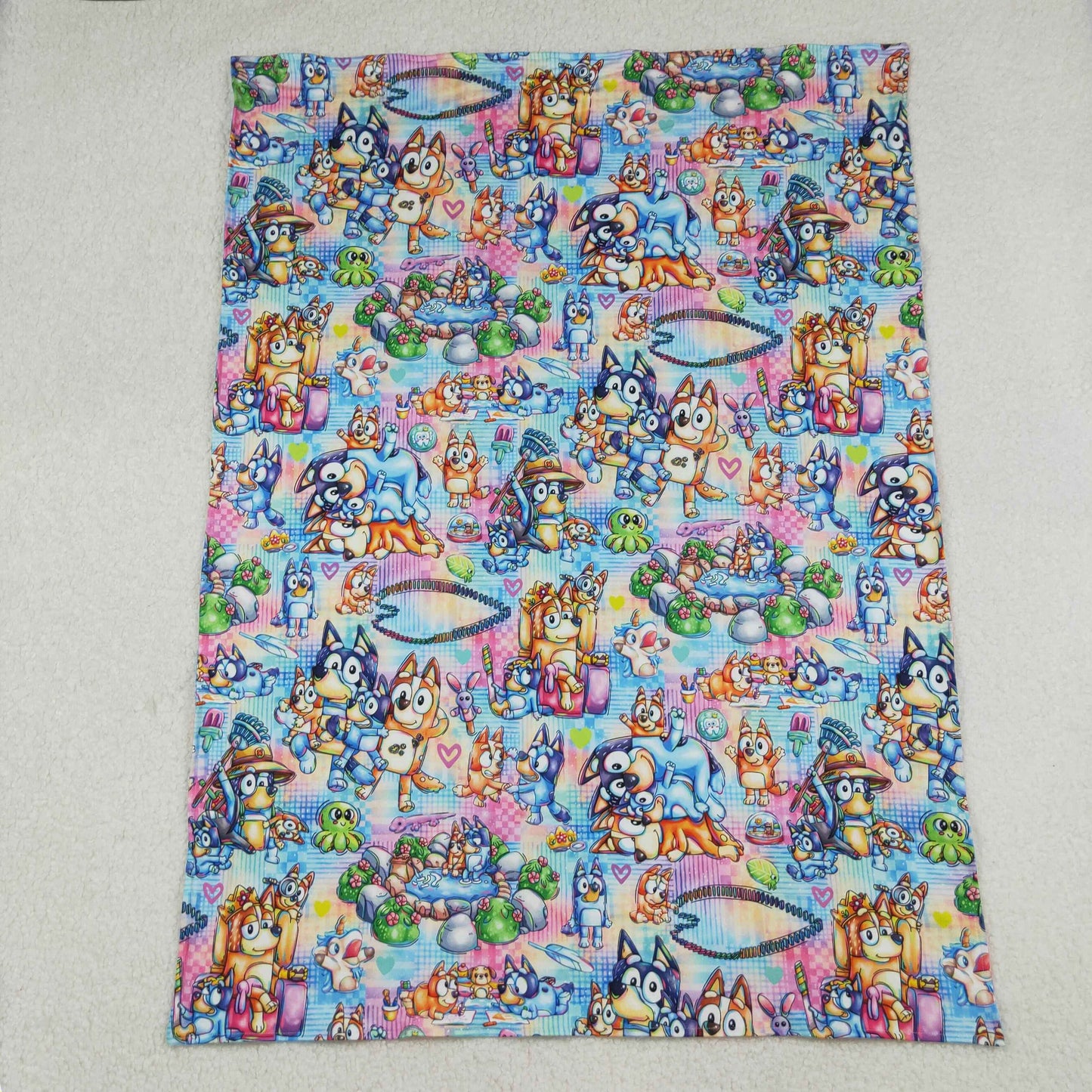 BL0192 cartoon dog baby blanket