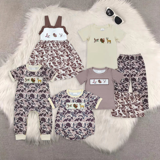 camo mallard duck deer turkey Sibling Clothes RTS
