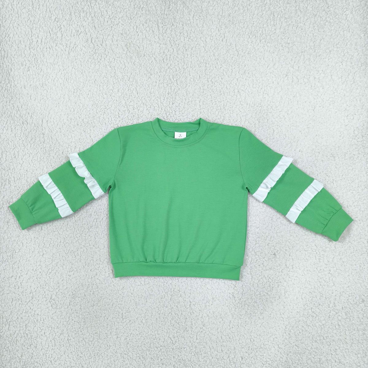 GT1858 Cotton Green Long Sleeve Girls Top
