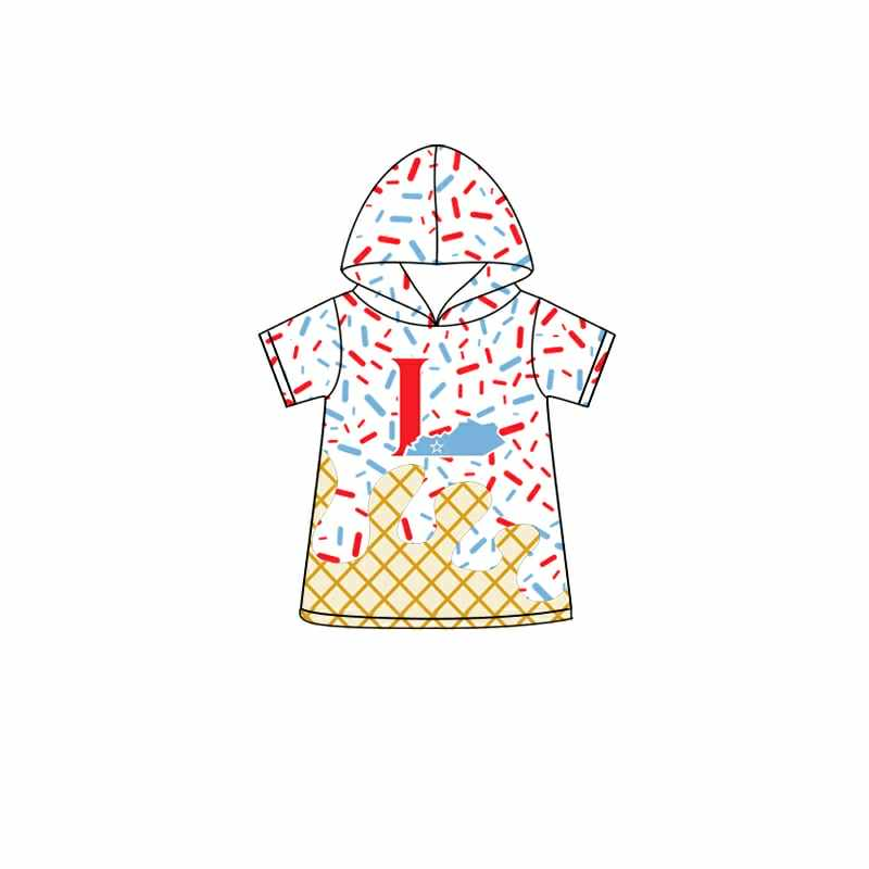 custom moq 3 football team ice hoodie short sleeve boys top