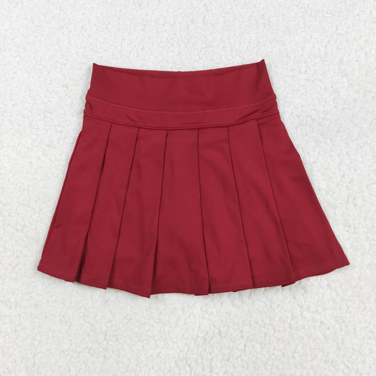 GLK0124 yoga red skorts girls skirt