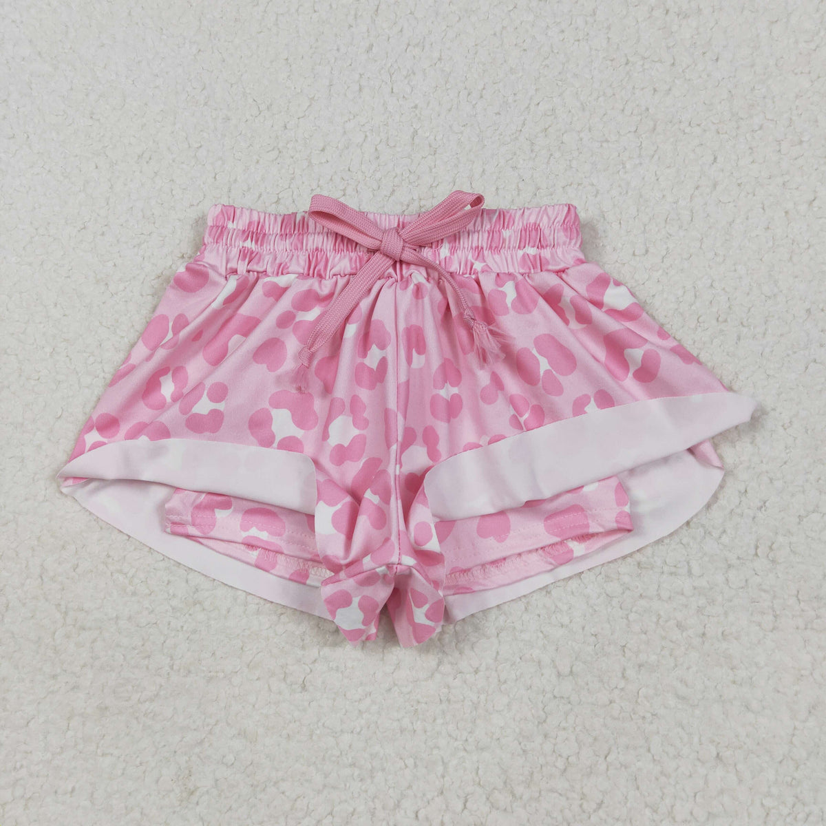 SS0587 pink leopard girls shorts