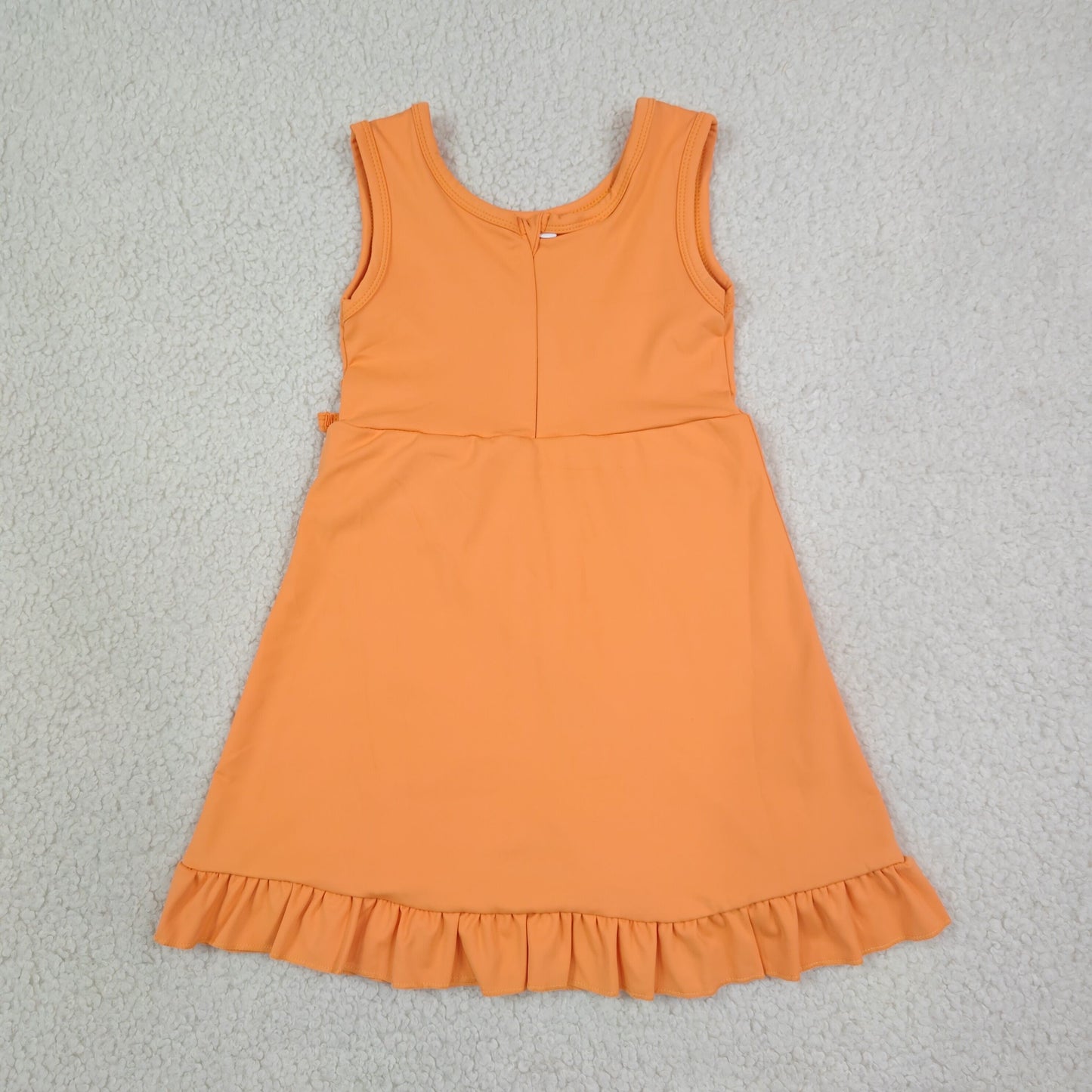 GSD3767 Yoga Orange Sleeveless Skorts Girls Dress