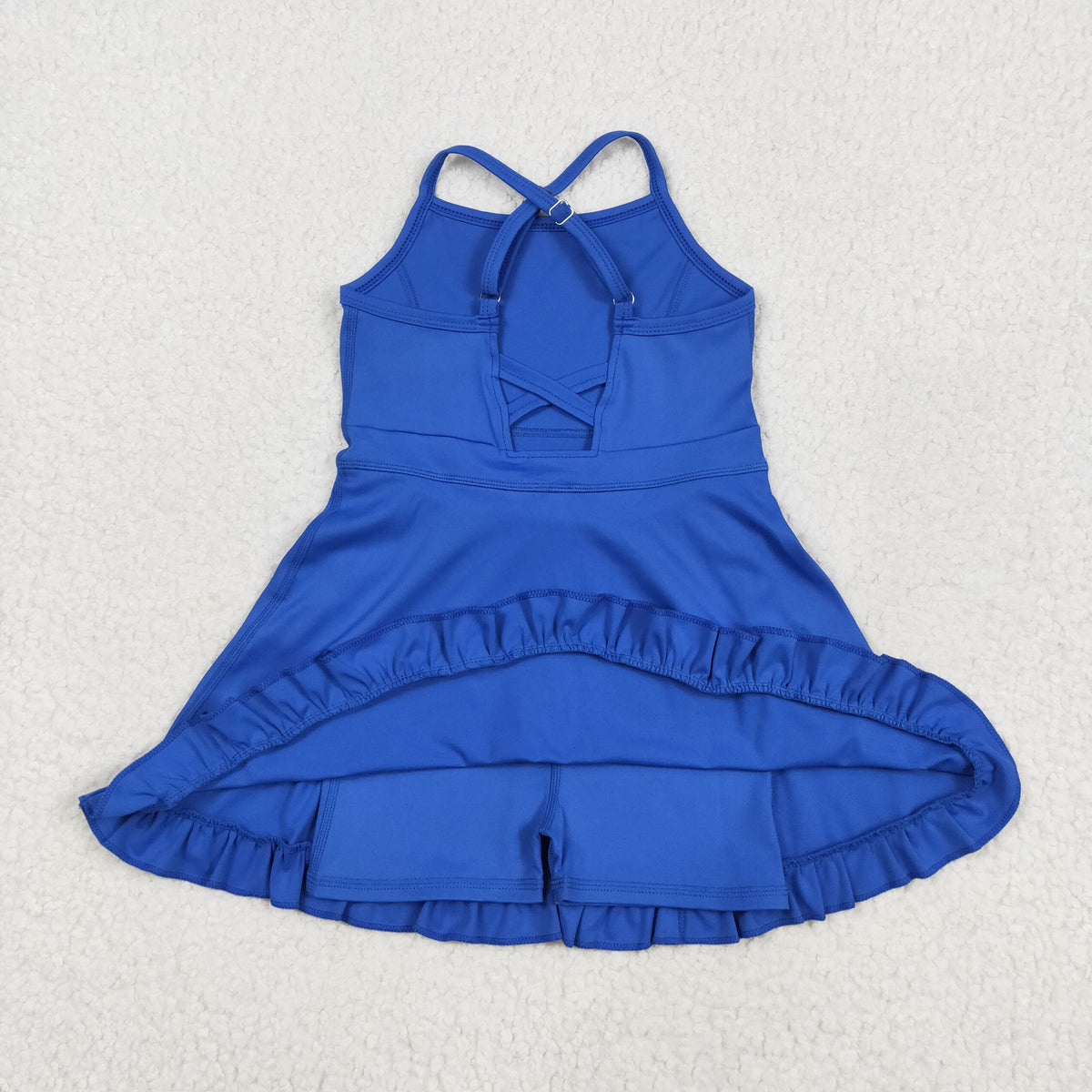 new arrival solid color yoga girls skorts dress RTS Sibling Clothes