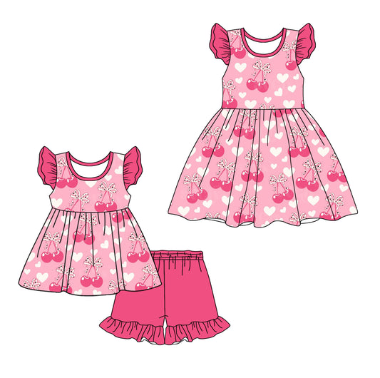 Custom Moq 3 Pink Berry Heart Sibling Clothes