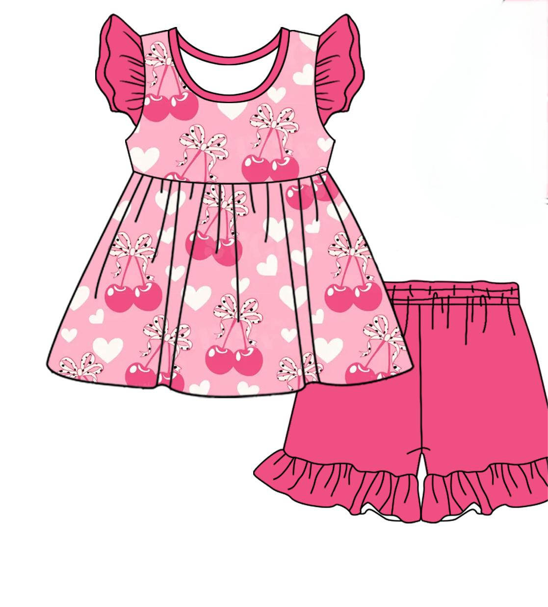 Custom Moq 3 Pink Berry Heart Sibling Clothes