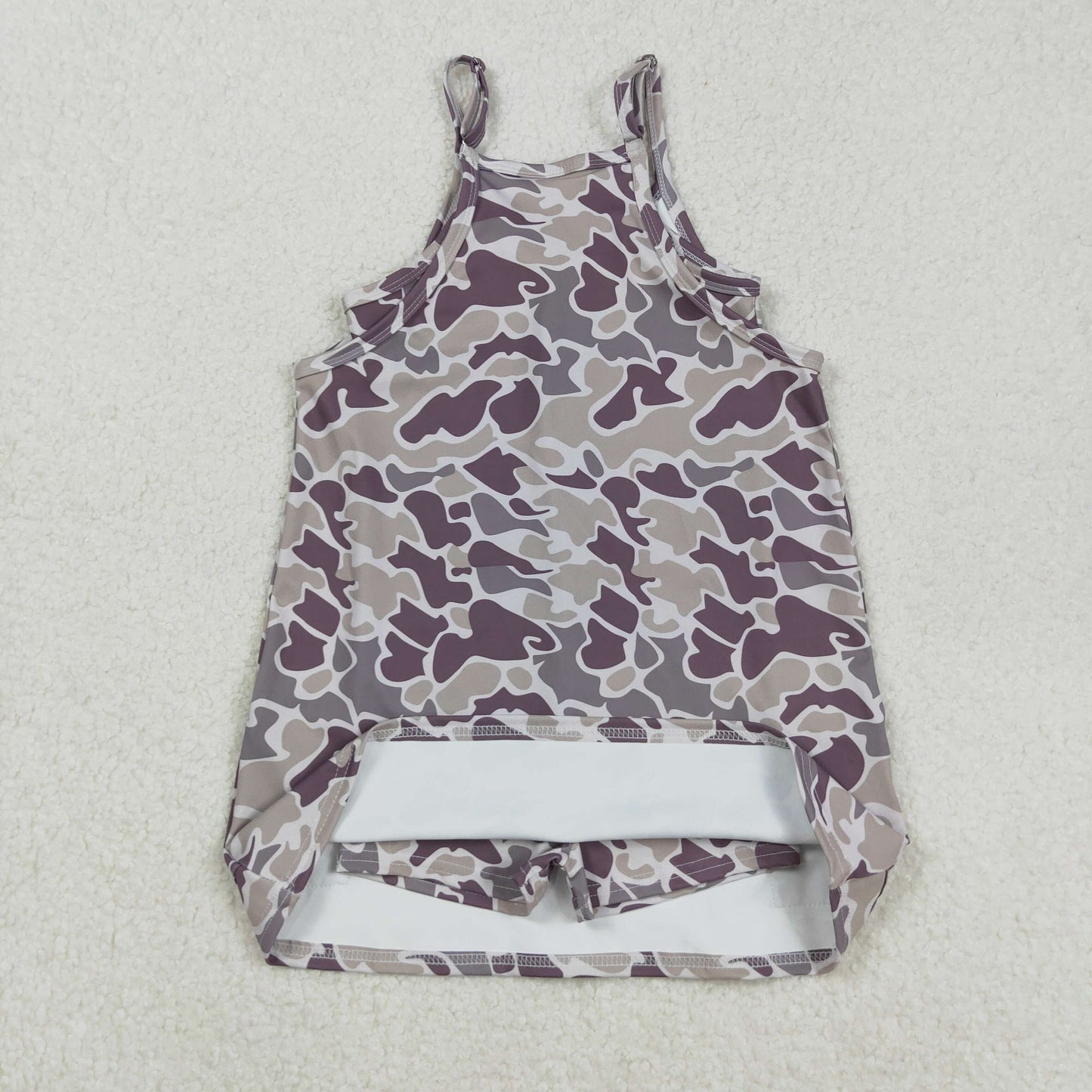 GSD2719 yoga grey camo skorts girls dress