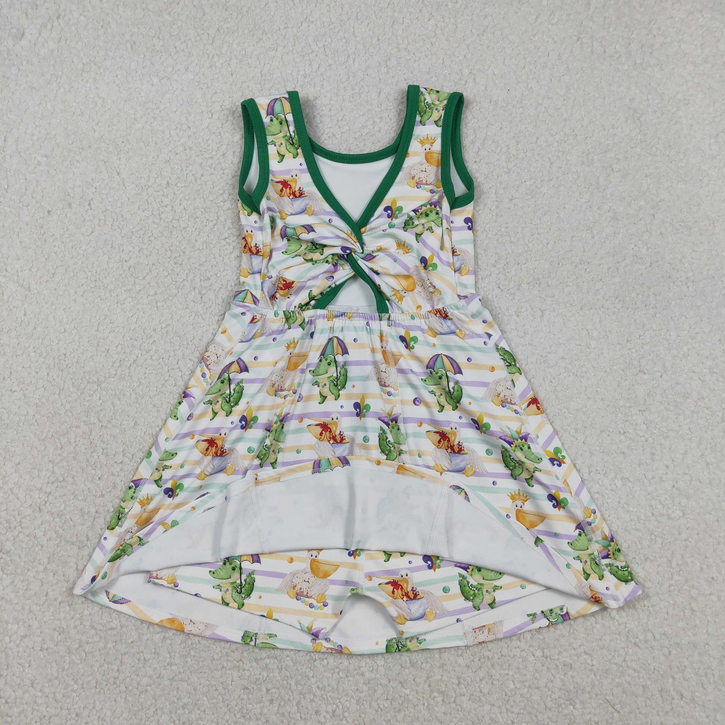 GSD2950 yoga Mardi Gras sleeveelss skorts girls dress
