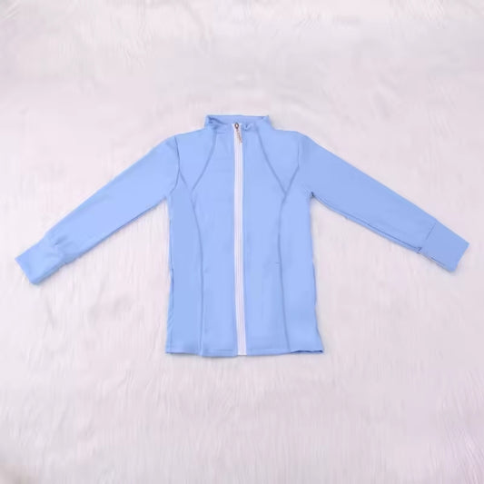 preorder GT0684 light blue sport wear girls coat