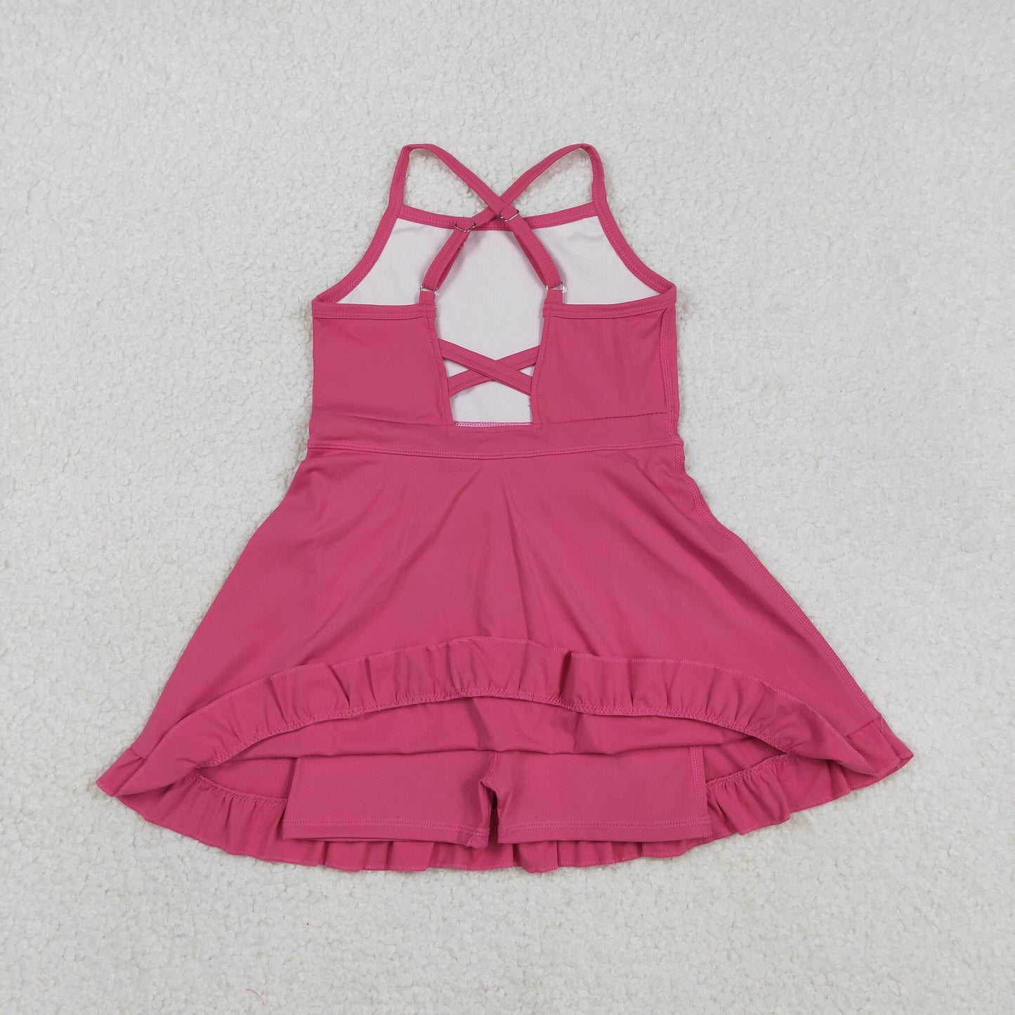 S0727 hot pink girls tennis clothes