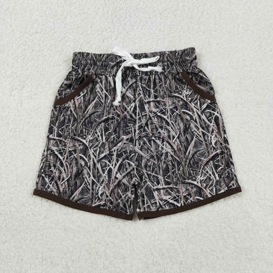 SS0674 huntig camo branch boys shorts