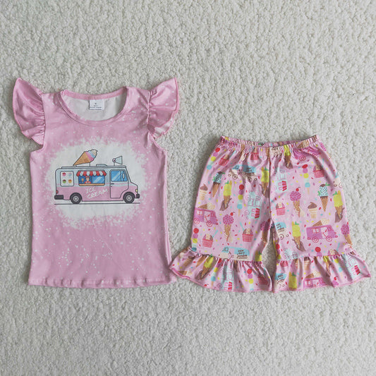 C6-11 Ice Pink Bleach Summer Girls Outfits