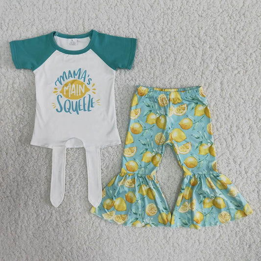 $2.99 B13-14 Summer Lemon Baby Girls Outfits