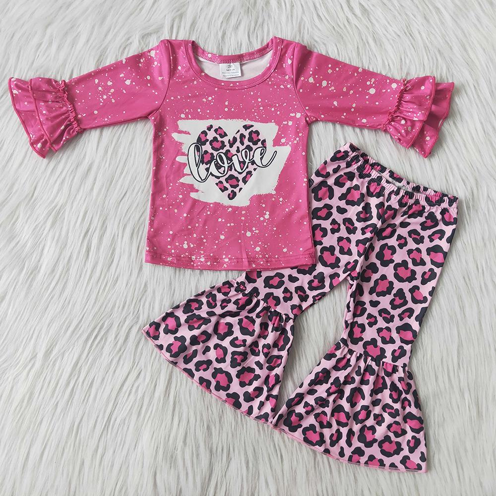 Pink Leopard Print Valentine Love Set