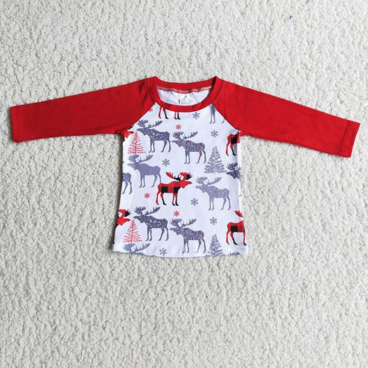 6 C8-29 Christmas Deer T-shirts