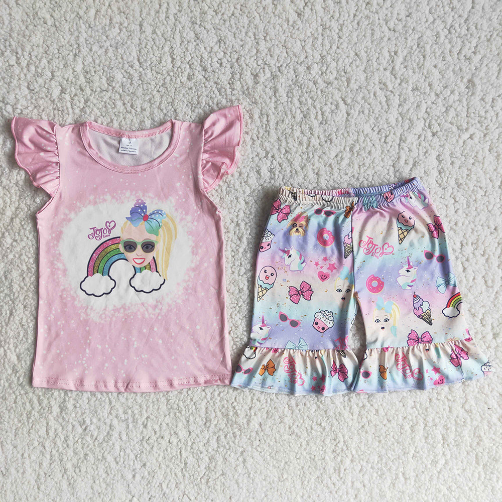 C14-18 Summer Pink Bleach Design Cool Girl Set