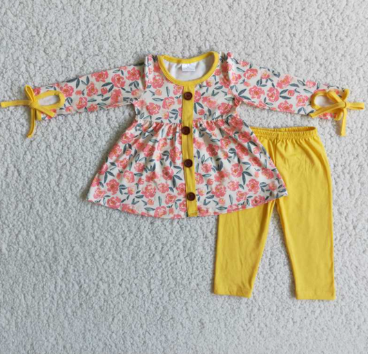 Floral Baby Girls Casual Outfits