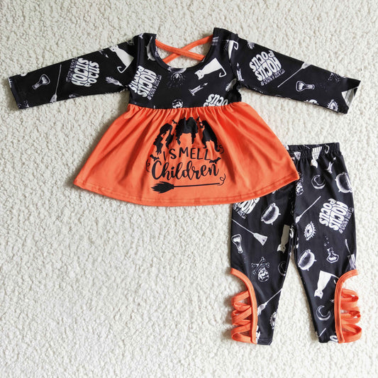 GLP0158 Halloween I Smell Children Girls Outfits
