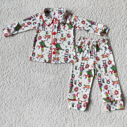 Newborn Boys Christmas Casual Pajamas